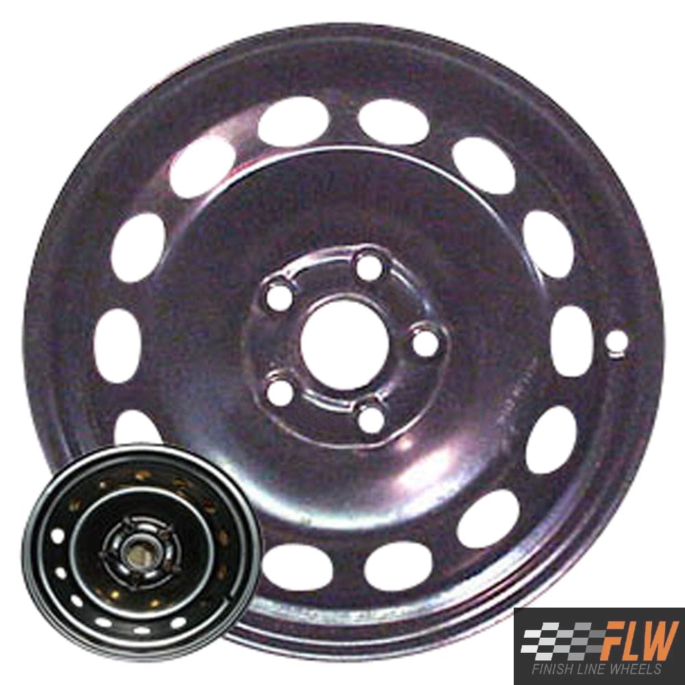 Volkswagen Rabbit 2006, 2007, 2008, 2009, Original OEM Steel Rim Size 16x6.5 S.69809.BLK