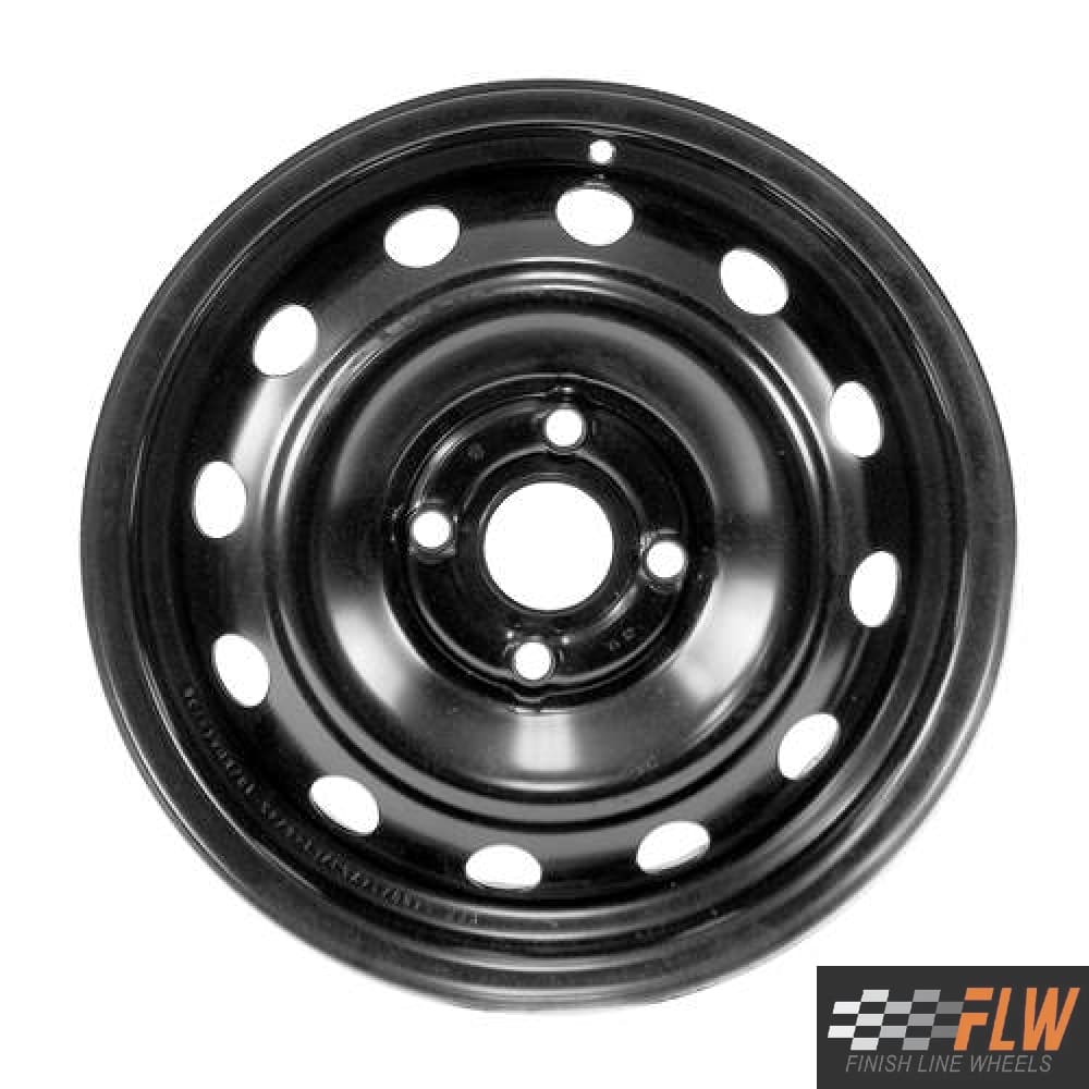 Kia Rio 2006, 2007, 2008, 2009, 2010, Original OEM Steel Rim Size 14x5 S.74581.BLK