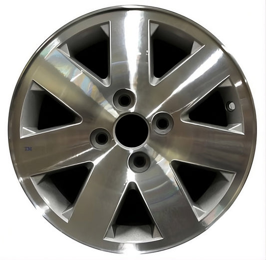 Kia Rio  2000-2006 Factory OEM Car Wheel Size 14x5.5 Alloy 74556.LS07.TMA