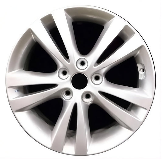 Kia Forte  2010-2013 Factory OEM Car Wheel Size 17x7 Alloy 74648.PS18.FF