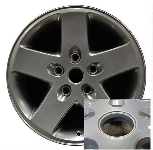 Jeep Wrangler  2007-2019 Factory OEM Car Wheel Size 17x7.5 Alloy 9074.HYPV2.FF