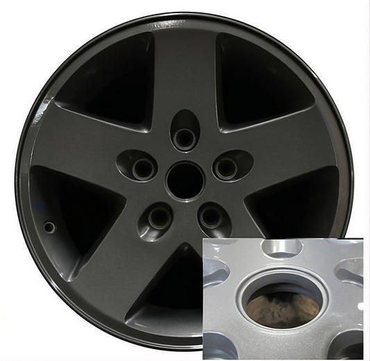 Jeep Wrangler  2007-2019 Factory OEM Car Wheel Size 17x7.5 Alloy 9074.LC123.FF