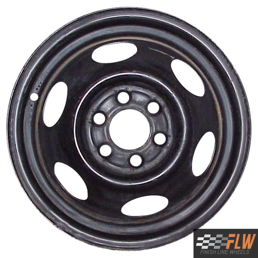 Dodge Durango 1998, 1999, 2000, 2001, 2002, Original OEM Steel Rim Size 15x7 S.02131.BLK