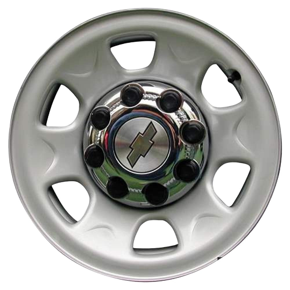GMC Sierra HD 2007, 2008, 2009, 2010, 2011, 2012, Original OEM Steel Rim Size 16x7 S.05198.SIL