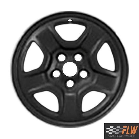 Jeep Renegade 2015, 2016, 2017, 2018, 2019, 2020, 2021, 2022, Original OEM Steel Rim Size 16x6.5 S.09146.BLK