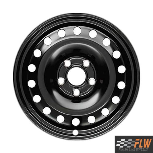 Jeep Renegade 2015, 2016, 2017, 2018, 2019, 2020, 2021, 2022, Original OEM Steel Rim Size 17x6.5 S.09162.BLK