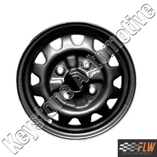 Dodge Colt 1989, 1990, 1991, 1992, Original OEM Steel Rim Size 13x4.5 S.65686.BLK