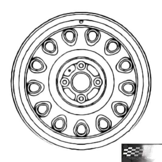 Toyota MR2 2003-2005, Original OEM Steel Rim Size 15x6 S.69437.BLK