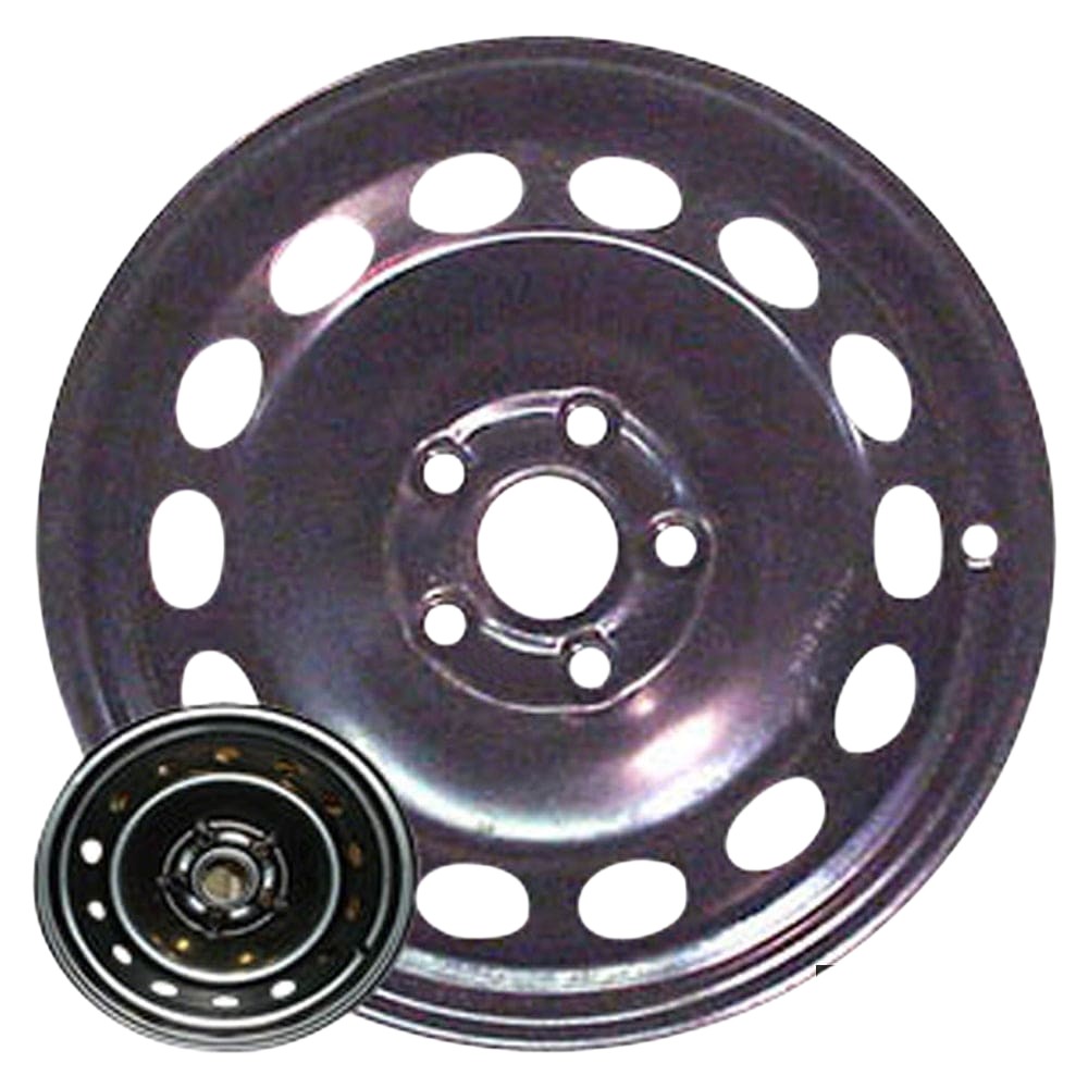 Volkswagen Jetta 2005-2018, Original OEM Steel Rim Size 16x6.5 S.69809.BLK