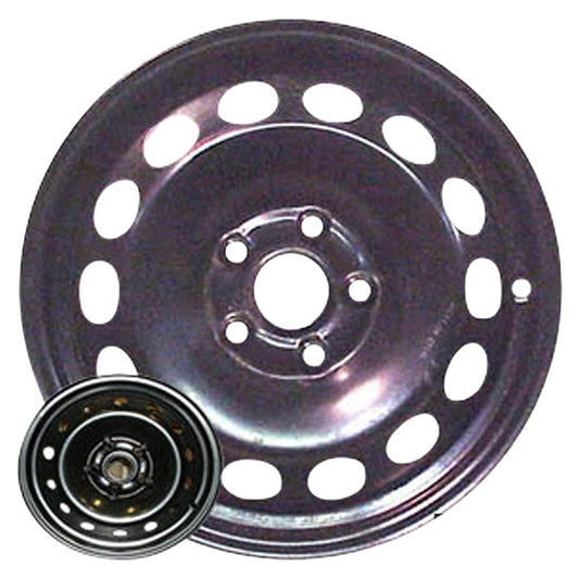 Volkswagen Golf 2006-2011, Original OEM Steel Rim Size 16x6.5 S.69809.BLK