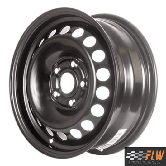 Volkswagen Rabbit 2006, 2007, 2008, 2009, Original OEM Steel Rim Size 15x6 S.69893.BLK