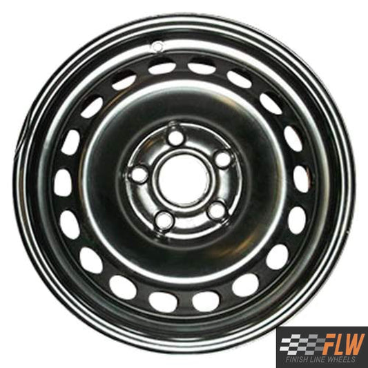 Volkswagen Jetta 2006, 2007, 2008, 2009, 2010, 2011, 2012, 2013, 2014, 2015, 2016, Original OEM Steel Rim Size 15x6 S.69894.BLK