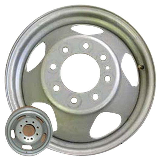 GMC Sierra HD 2008-2010, Original OEM Steel Rim Size 17x6.5 S.8076.SIL