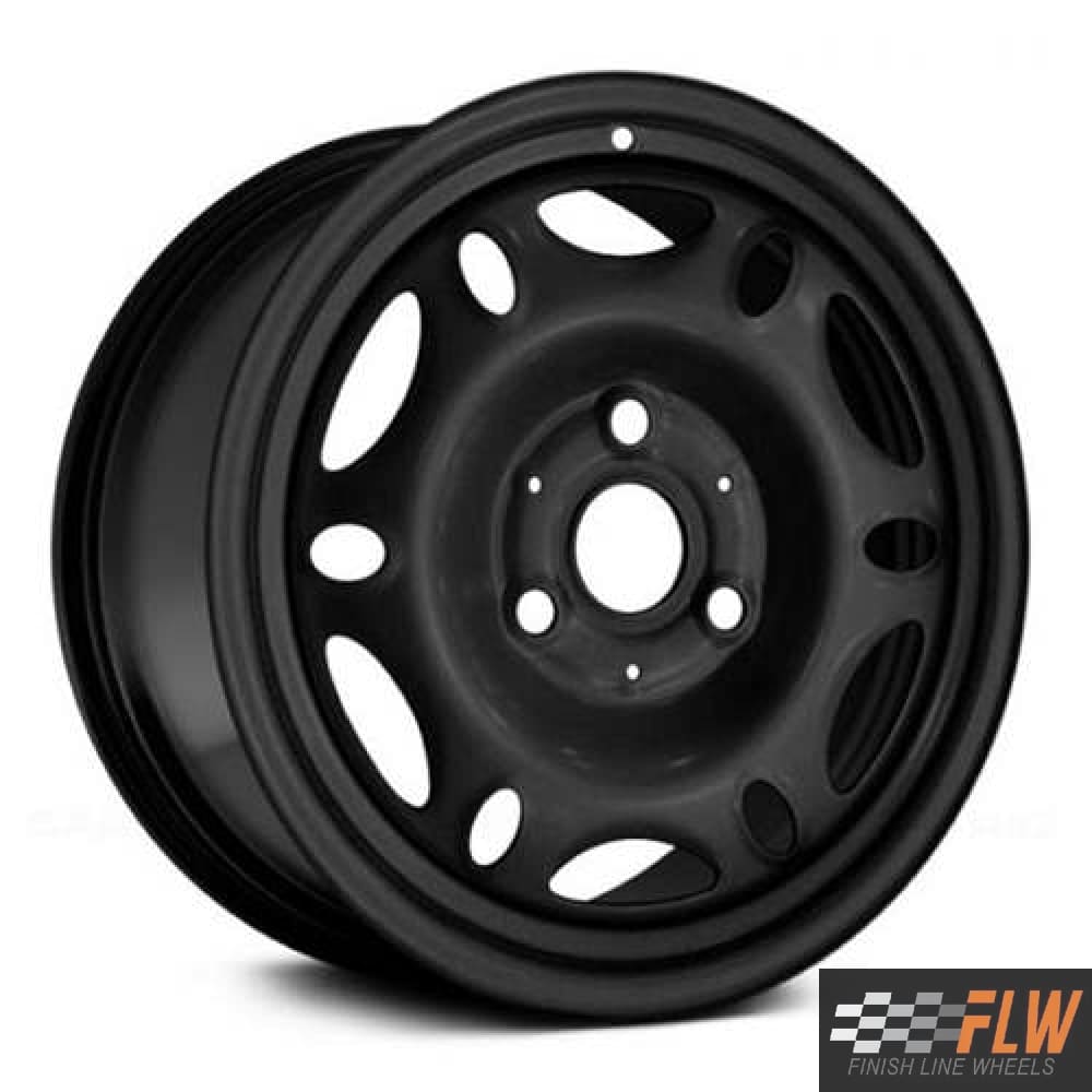 Smart ForTwo 2008, 2009, 2010, 2011, 2012, 2013, 2014, Original OEM Steel Rim Size 15x4 S.85182.BLK