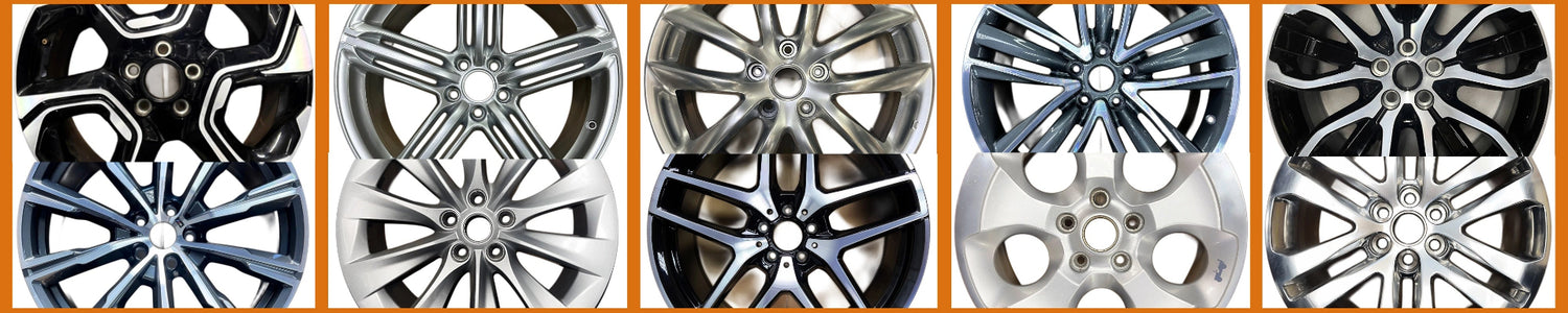 10 alloy wheels, genuine OEM replacement rims.  image banner